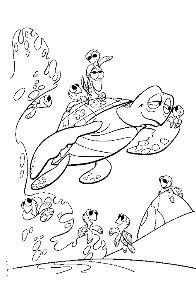 Plansa de colorat cu Finding Nemo 35 29